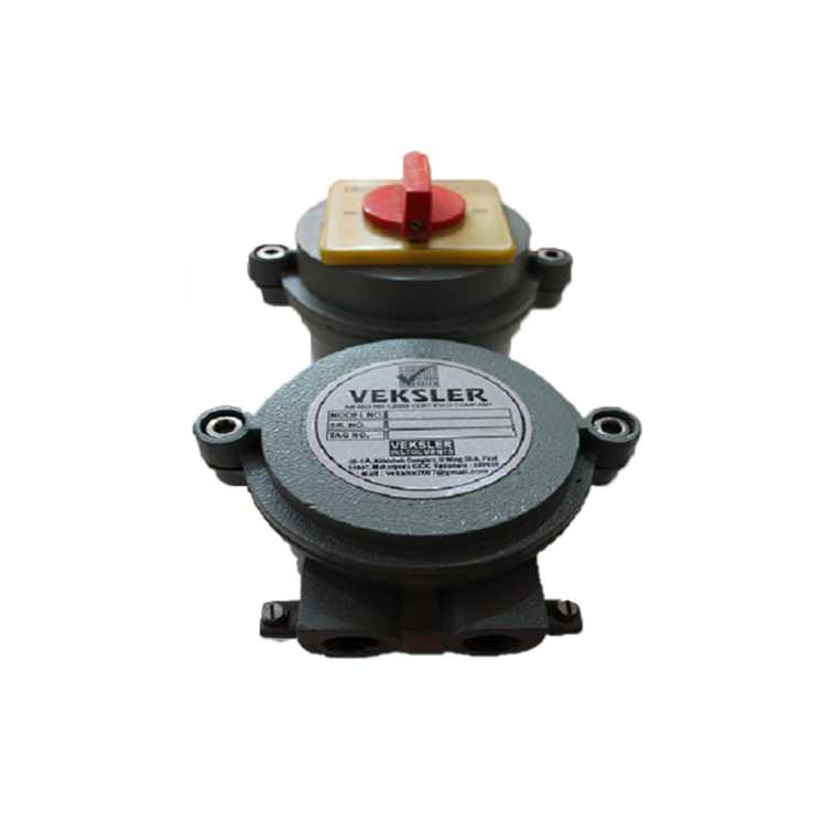 Veksler Flameproof rotary switch for local isolation in hazardous areas